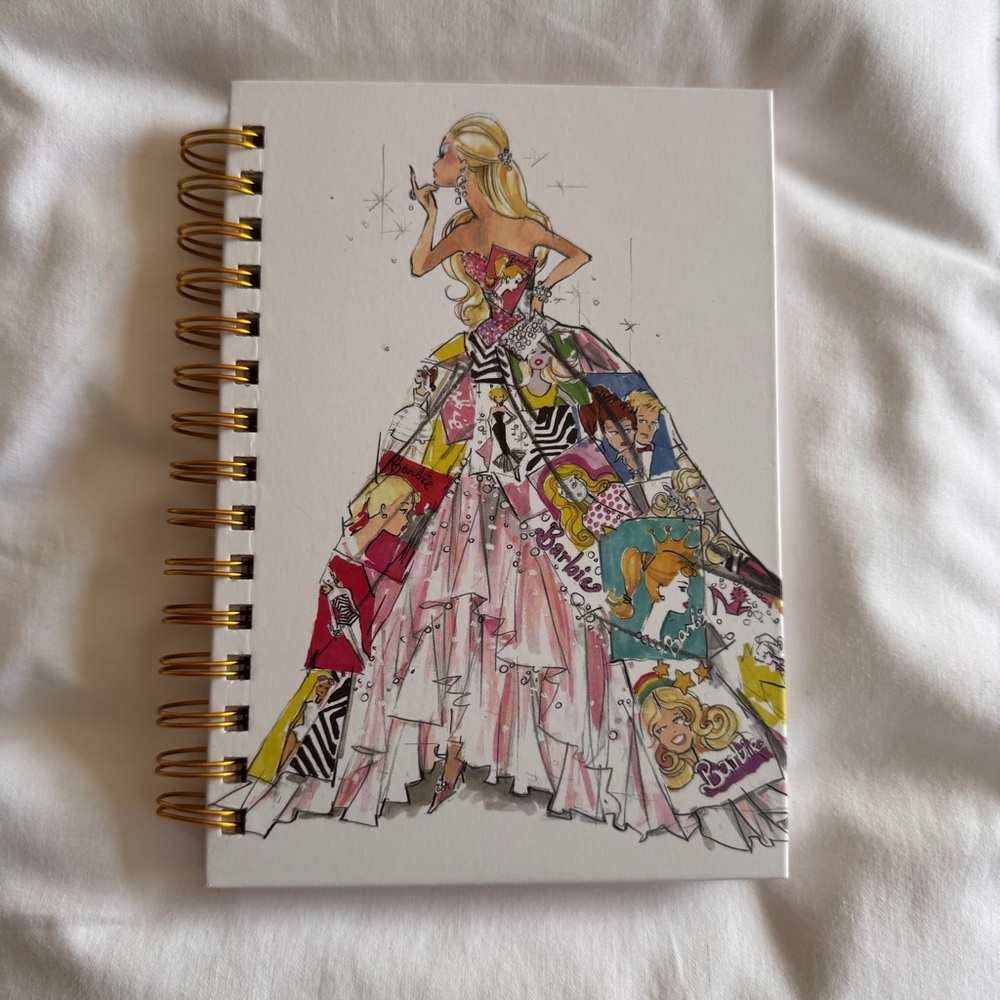 Barbie Pink Multicolor Spiral Notebook